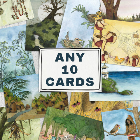 YOUR CHOICE OF 10 GREETINGS CARDS