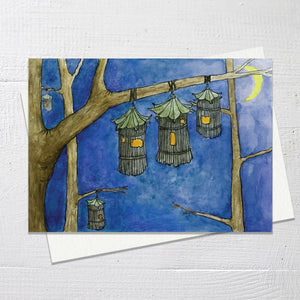 HANGING HOMES Greetings Card (C22)