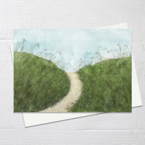 WHERE THE ROAD GOES Greetings Card (C43)