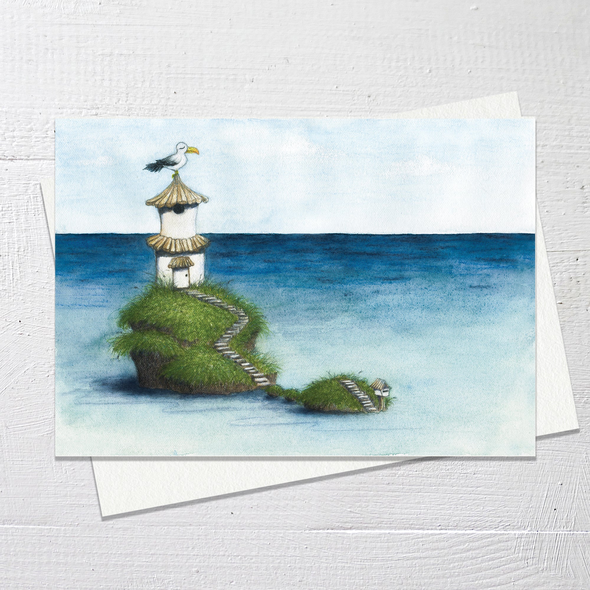 GULL ISLAND Greetings Card (C17)