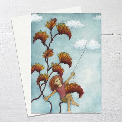 CATCHING CLOUDS Greetings Card (C09)