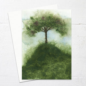 TREE ON THE HILL Greetings Card (C45)